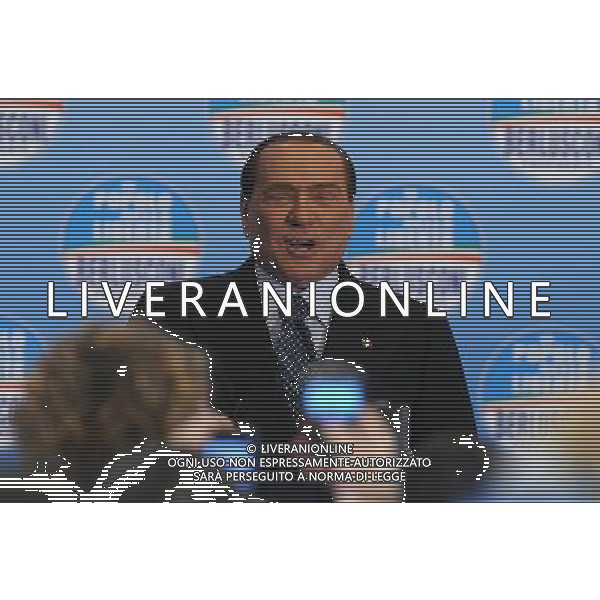 MILANO 3/2/2013 FIERAMILANOCITY CONFERENZA STAMPA DI SILVIO BERLUSCONI NELLA FOTO SILVIO BERLUSCONI FOTO ROMANO/AG ALDO LIVERANI