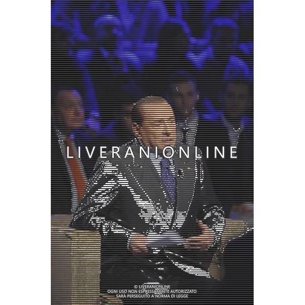 Silvio Berlusconi ospite della trasmissione televisiva Ballaro\' - Roma 05 febbraio 2013 ©Corradetti/AGENZIA ALDO LIVERANI SAS