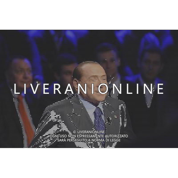 Silvio Berlusconi ospite della trasmissione televisiva Ballaro\' - Roma 05 febbraio 2013 ©Corradetti/AGENZIA ALDO LIVERANI SAS