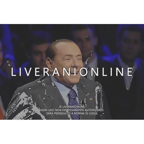 Silvio Berlusconi ospite della trasmissione televisiva Ballaro\' - Roma 05 febbraio 2013 ©Corradetti/AGENZIA ALDO LIVERANI SAS