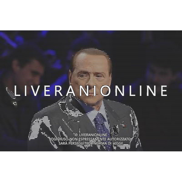 Silvio Berlusconi ospite della trasmissione televisiva Ballaro\' - Roma 05 febbraio 2013 ©Corradetti/AGENZIA ALDO LIVERANI SAS