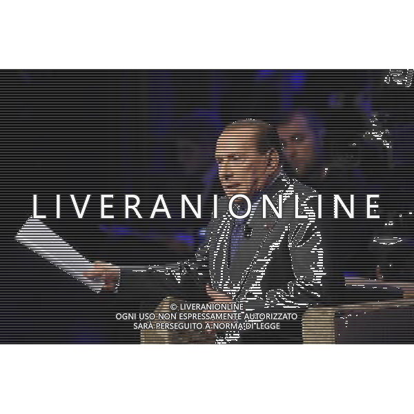 Silvio Berlusconi ospite della trasmissione televisiva Ballaro\' - Roma 05 febbraio 2013 ©Corradetti/AGENZIA ALDO LIVERANI SAS