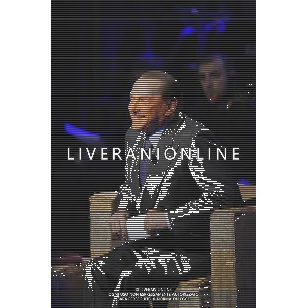 Silvio Berlusconi ospite della trasmissione televisiva Ballaro\' - Roma 05 febbraio 2013 ©Corradetti/AGENZIA ALDO LIVERANI SAS