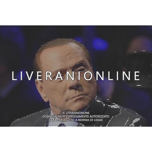 Silvio Berlusconi ospite della trasmissione televisiva Ballaro\' - Roma 05 febbraio 2013 ©Corradetti/AGENZIA ALDO LIVERANI SAS