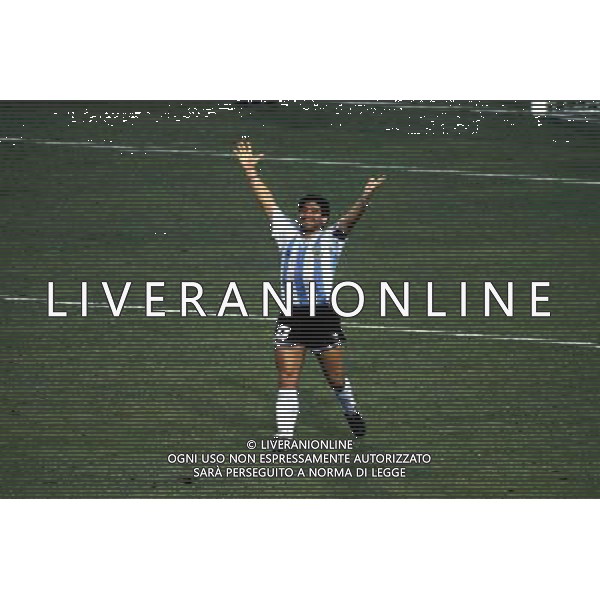 ARGENTINA CALCIO 1990 NELLA FOTO DIEGO ARMANDO MARADONA FOTO ALDO LIVERANI 
