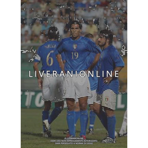 Palermo 04/09/2004 Italia - Norvegia qualificazioni mondiali 2006 nella foto bernardo corradi e gattuso gennaro foto filippo venezia/agenzia aldo liverani