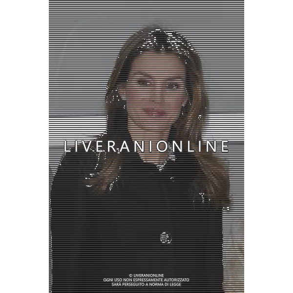 Madrid (04/02/2013).-S.A.R. La princesa de Asturias, Da. Letizia Ortiz, preside el Foro contra el càncer \'Por un enfoque inegral\'. Photo: Alex Cid-Fuentes / ALFAQUI /AGENZIA ALDO LIVERANI SAS - ITALY ONLY - REALI SPAGNOLI: S.A.R. La principessa delle Asturie, Laetizia Ortiz, presiede il Forum contro il cancro a Madrid Spagna 4 febbraio 2013
