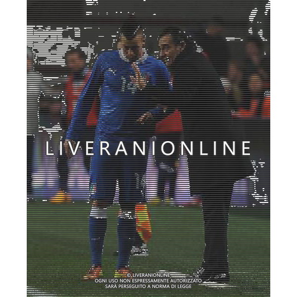 Gara Amichevole Amsterdam - 06.02.2013 Olanda-Italia Nella Foto:prandelli el shaarawy /Ph.Vitez-Ag. Aldo Liverani