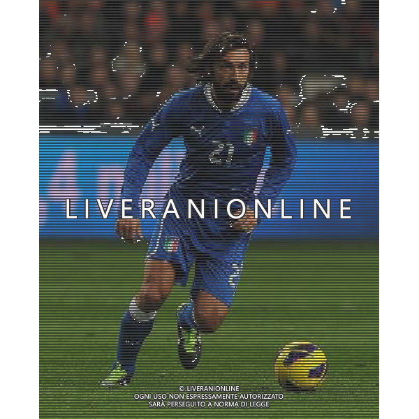 Gara Amichevole Amsterdam - 06.02.2013 Olanda-Italia Nella Foto:pirlo /Ph.Vitez-Ag. Aldo Liverani