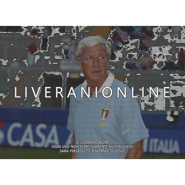 Palermo 04/09/2004 Italia - Norvegia qualificazioni mondiali 2006 nella foto allenatore marcello lippi foto filippo venezia/agenzia aldo liverani