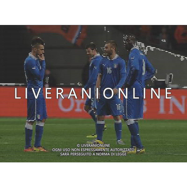 Gara Amichevole Amsterdam - 06.02.2013 Olanda-Italia Nella Foto:delusione balotelli el shaarawy e de rossi /Ph.Vitez-Ag. Aldo Liverani