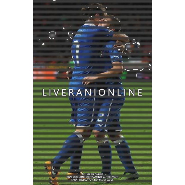 Gara Amichevole Amsterdam - 06.02.2013 Olanda-Italia Nella Foto:verratti esulta con osvaldo /Ph.Vitez-Ag. Aldo Liverani