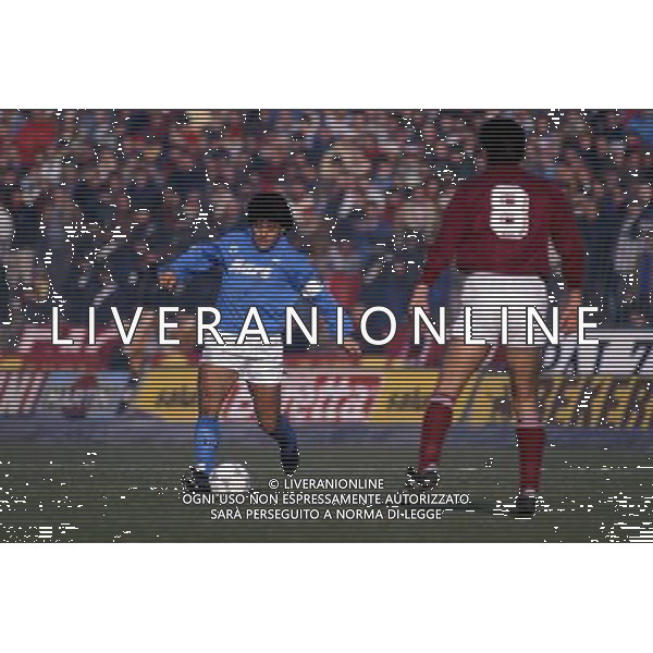 NAPOLI CALCIO NELLA FOTO DIEGO ARMANDO MARADONA FOTO ALDO LIVERANI 