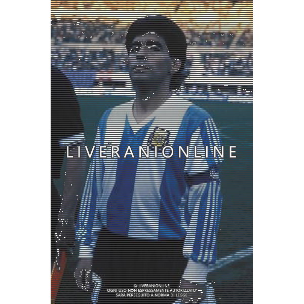 ARGENTINA CALCIO NELLA FOTO DIEGO ARMANDO MARADONA FOTO ALDO LIVERANI 