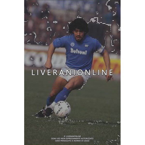 NAPOLI CALCIO NELLA FOTO DIEGO ARMANDO MARADONA FOTO ALDO LIVERANI 