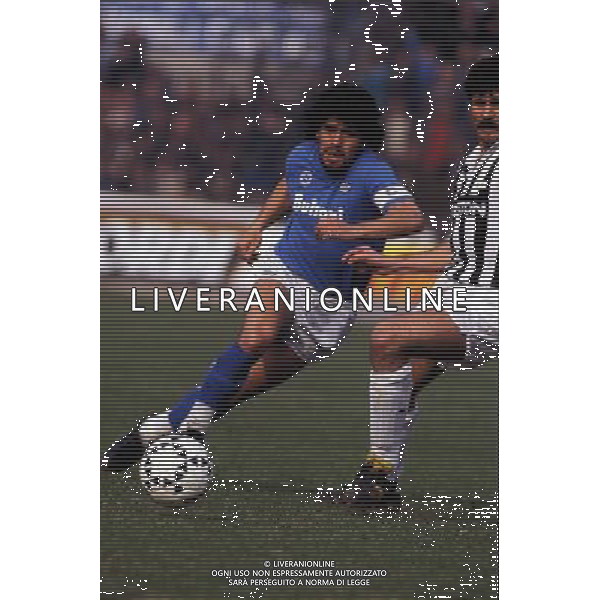 NAPOLI CALCIO NELLA FOTO DIEGO ARMANDO MARADONA FOTO ALDO LIVERANI 