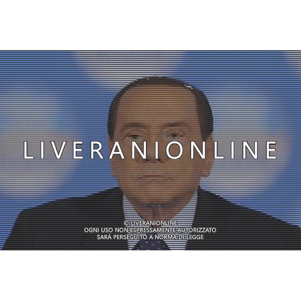 ROMA 07/02/2013 MANIFESTAZIONE DEL PDL NELLA FOTO SILVIO BERLUSCONI FOTO CORRADETTI FAB-AG ALDO LIVERANI S A S