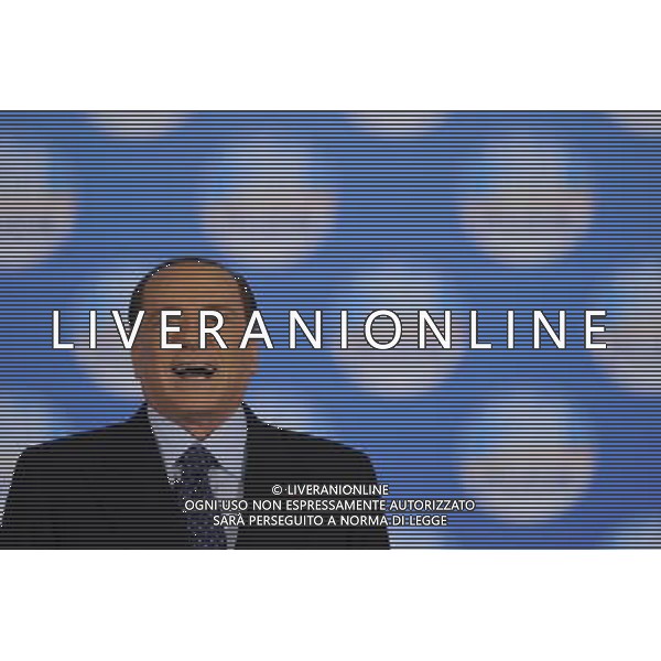 ROMA 07/02/2013 MANIFESTAZIONE DEL PDL NELLA FOTO SILVIO BERLUSCONI FOTO CORRADETTI FAB-AG ALDO LIVERANI S A S