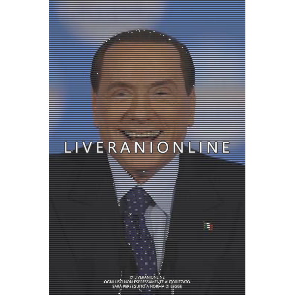 ROMA 07/02/2013 MANIFESTAZIONE DEL PDL NELLA FOTO SILVIO BERLUSCONI FOTO CORRADETTI FAB-AG ALDO LIVERANI S A S