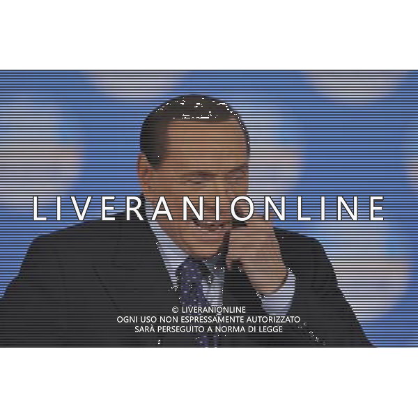 ROMA 07/02/2013 MANIFESTAZIONE DEL PDL NELLA FOTO SILVIO BERLUSCONI FOTO CORRADETTI FAB-AG ALDO LIVERANI S A S