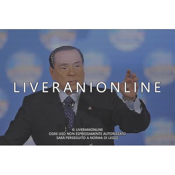 ROMA 07/02/2013 MANIFESTAZIONE DEL PDL NELLA FOTO SILVIO BERLUSCONI FOTO CORRADETTI FAB-AG ALDO LIVERANI S A S