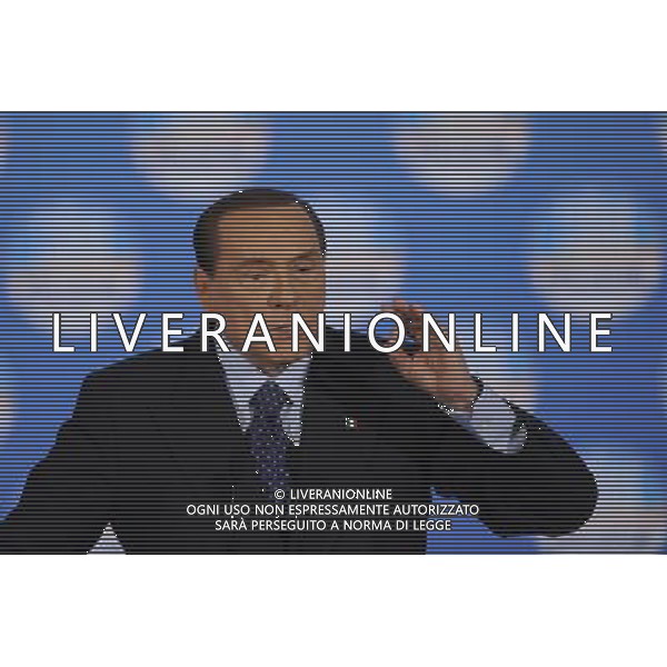 ROMA 07/02/2013 MANIFESTAZIONE DEL PDL NELLA FOTO SILVIO BERLUSCONI FOTO CORRADETTI FAB-AG ALDO LIVERANI S A S