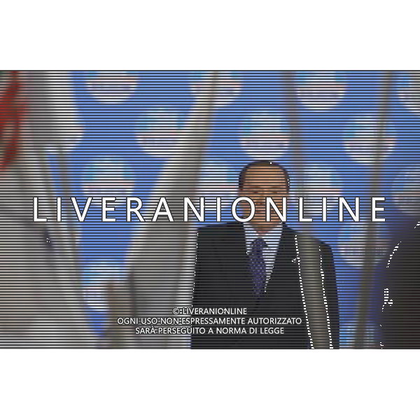 ROMA 07/02/2013 MANIFESTAZIONE DEL PDL NELLA FOTO SILVIO BERLUSCONI FOTO CORRADETTI FAB-AG ALDO LIVERANI S A S