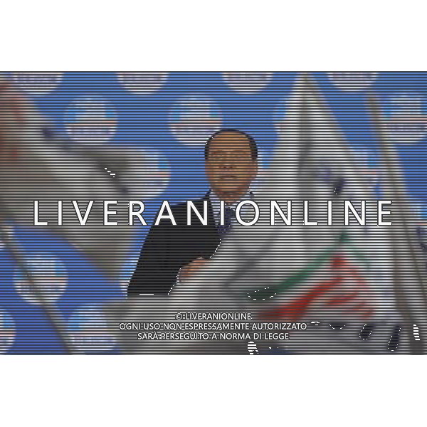 ROMA 07/02/2013 MANIFESTAZIONE DEL PDL NELLA FOTO SILVIO BERLUSCONI FOTO CORRADETTI FAB-AG ALDO LIVERANI S A S