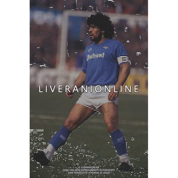 NAPOLI CALCIO NELLA FOTO DIEGO ARMANDO MARADONA FOTO ALDO LIVERANI 