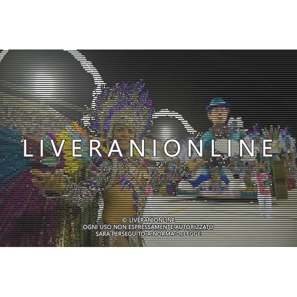 (130209) -- RIO DE JANEIRO, Feb. 9, 2013 () -- A performer participates in the samba parade in Rio de Janeiro, Brazil, Feb. 8, 2013. (/Weng Xinyang) (zw) ©photoshot/AGENZIA ALDO LIVERANI SAS - ITALY ONLY - Partecipanti alla sfilata samba per il carnevale a Rio de Janeiro, in Brasile, 8 febbraio 2013.