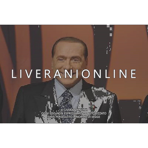 Silvio Berlusconi ospite a La7 della trasmissione In Onda di Luca Telese e Nicola Porro Roma 10 febbraio 2013 ©Corradetti/AGENZIA ALDO LIVERANI SAS