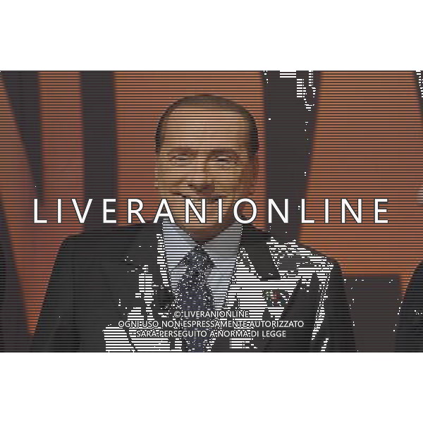 Silvio Berlusconi ospite a La7 della trasmissione In Onda di Luca Telese e Nicola Porro Roma 10 febbraio 2013 ©Corradetti/AGENZIA ALDO LIVERANI SAS