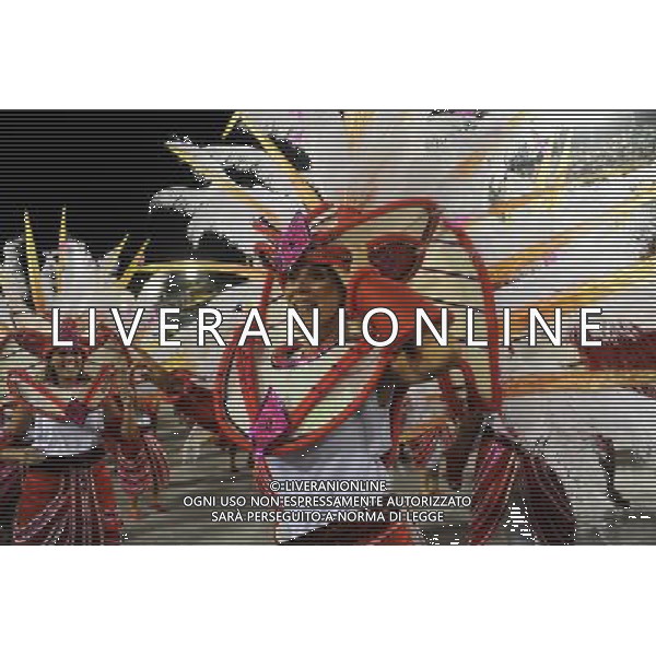 (130211) -- RIO DE JANEIRO, Feb. 11, 2013 () -- Revelers participate in the annual carnival samba parade in Rio de Janeiro, Brazil, Feb. 10, 2013. The 2013 Rio carnival samba parade began on Sunday. (/Weng Xinyang) (dtf) ©photoshot/AGENZIA ALDO LIVERANI SAS - ITALY ONLY - Partecipanti alla sfilata samba per il carnevale a Rio de Janeiro, in Brasile