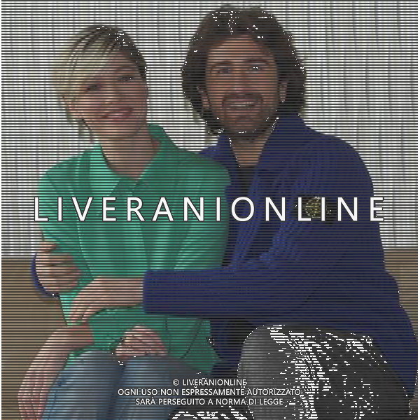 MILANO 12/2/2013 TERRAZZA MARTINI, P.zza DIAZ, 7 PHOTOCALL DEL FILM DI ALESSANDRO SIANI; \'IL PRINCIPE ABUSIVO\' NELLA FOTO ALESSANDRO SIANI E SARAH FELBERBAUM FOTO ROMANO/AG ALDO LIVERANI