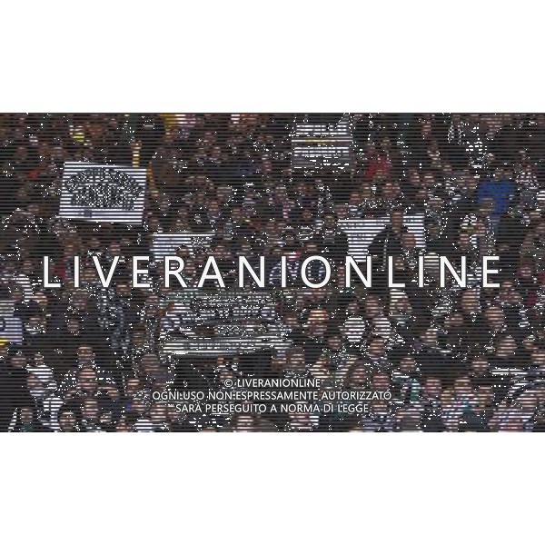 12/02/13 UEFA CHAMPIONS LEAGUE CELTIC v JUVENTUS CELTIC PARK - GLASGOW The Juventus fans gather in the stadium ahead of the match ©/AGENZIA ALDO LIVERANI SAS - ITALY ONLY - EDITORIAL USE ONLY