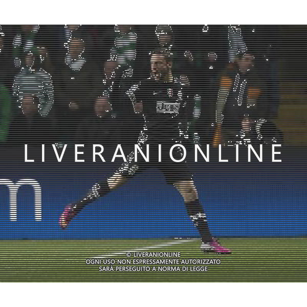 12/02/13 UEFA CHAMPIONS LEAGUE CELTIC v JUVENTUS CELTIC PARK - GLASGOW Juventus star Claudio Marchisio celebrates after firing the visitors ahead ©/AGENZIA ALDO LIVERANI SAS - ITALY ONLY - EDITORIAL USE ONLY