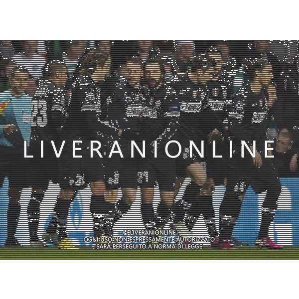 12/02/13 UEFA CHAMPIONS LEAGUE CELTIC v JUVENTUS CELTIC PARK - GLASGOW Juventus ace Claudio Marchisio (3rd from left) celebrates his goal with his team-mates ©/AGENZIA ALDO LIVERANI SAS - ITALY ONLY - EDITORIAL USE ONLY