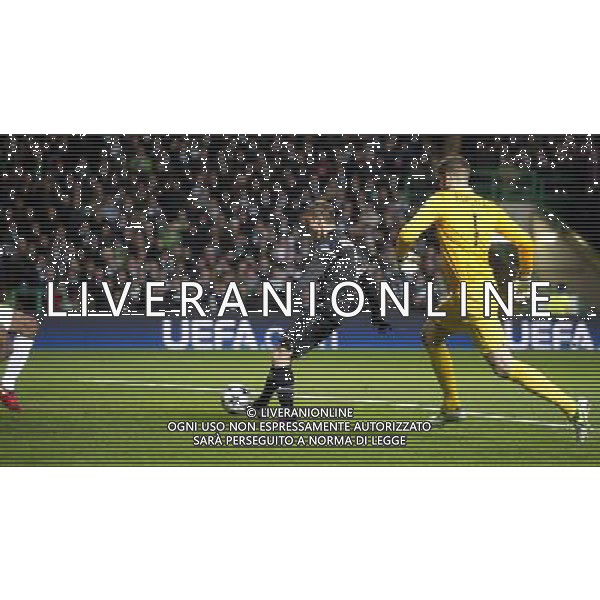 12/02/13 UEFA CHAMPIONS LEAGUE CELTIC v JUVENTUS CELTIC PARK - GLASGOW Juventus star Claudio Marchisio puts the ball into the back of the net after team-mate Alessandro Matri opened the scoring ©/AGENZIA ALDO LIVERANI SAS - ITALY ONLY - EDITORIAL USE ONLY