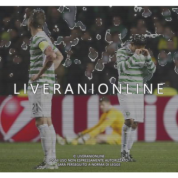 12/02/13 UEFA CHAMPIONS LEAGUE CELTIC v JUVENTUS CELTIC PARK - GLASGOW Dejection for Celtic\'s Emilio Izaguirre ©/AGENZIA ALDO LIVERANI SAS - ITALY ONLY - EDITORIAL USE ONLY
