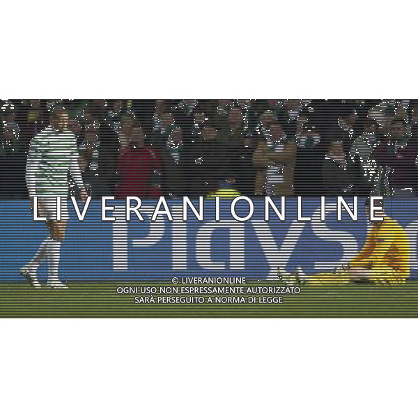 12/02/13 UEFA CHAMPIONS LEAGUE CELTIC v JUVENTUS CELTIC PARK - GLASGOW Dejection for Celtic pair Fraser Forster (right) and Kelvin Wilson ©/AGENZIA ALDO LIVERANI SAS - ITALY ONLY - EDITORIAL USE ONLY