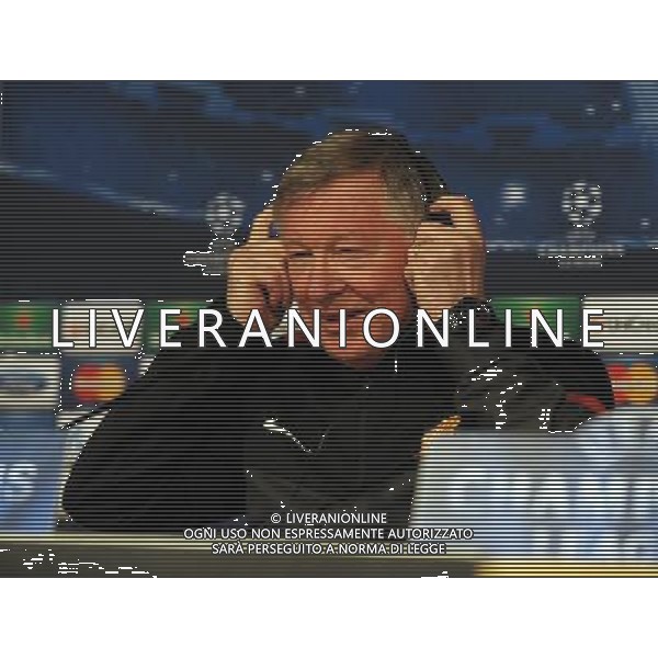 Sir Alex Ferguson Manager during press conference at the Santiago Bernabeu Stadium Manchester United 2012/13 Preview to tomorrow night\'s champions league match between Real Madrid Vs Manchester United 12/02/13 The Champions League Photo: Robin Parker Fotosports International AG ALDO LIVERANI S A S ONLY ITALY