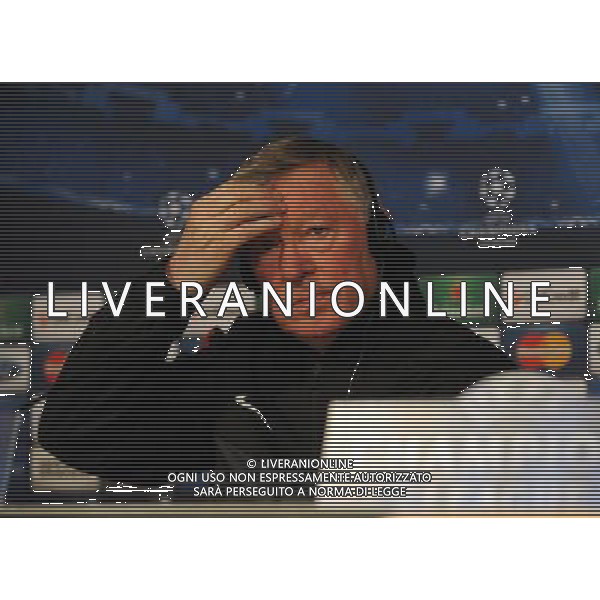 Sir Alex Ferguson Manager during press conference at the Santiago Bernabeu Stadium Manchester United 2012/13 Preview to tomorrow night\'s champions league match between Real Madrid Vs Manchester United 12/02/13 The Champions League Photo: Robin Parker Fotosports International AG ALDO LIVERANI S A S ONLY ITALY