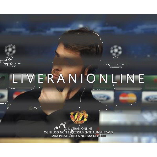 David DeGea during press conference at the Santiago Bernabeu Stadium Manchester United 2012/13 Preview to tomorrow night\'s champions league match between Real Madrid Vs Manchester United 12/02/13 The Champions League Photo: Robin Parker Fotosports International AG ALDO LIVERANI S A S ONLY ITALY