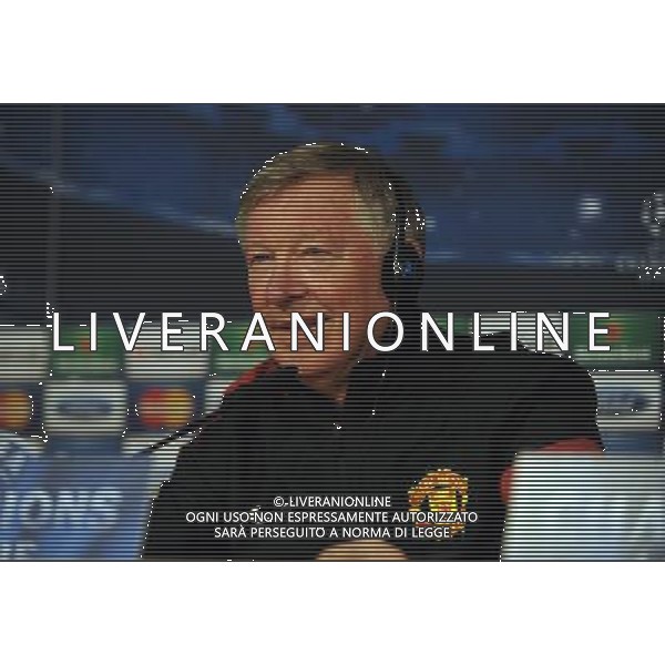 Sir Alex Ferguson Manager during press conference at the Santiago Bernabeu Stadium Manchester United 2012/13 Preview to tomorrow night\'s champions league match between Real Madrid Vs Manchester United 12/02/13 The Champions League Photo: Robin Parker Fotosports International AG ALDO LIVERANI S A S ONLY ITALY