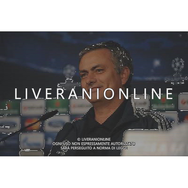 Jose Mourinho Manager during press conference at the Santiago Bernabeu Stadium Real Madrid 2012/13 Preview to tomorrow night\'s champions league match between Real Madrid Vs Manchester United 12/02/13 The Champions League Photo: Robin Parker Fotosports International AG ALDO LIVERANI S A S ONLY ITALY