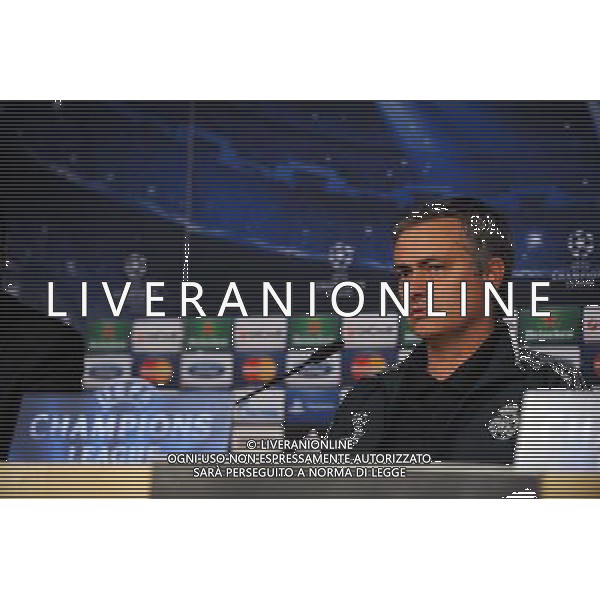 Jose Mourinho Manager during press conference at the Santiago Bernabeu Stadium Real Madrid 2012/13 Preview to tomorrow night\'s champions league match between Real Madrid Vs Manchester United 12/02/13 The Champions League Photo: Robin Parker Fotosports International AG ALDO LIVERANI S A S ONLY ITALY
