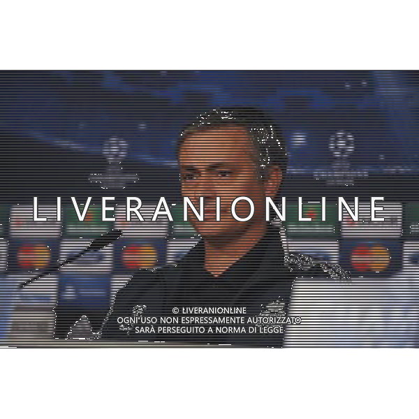 Jose Mourinho Manager during press conference at the Santiago Bernabeu Stadium Real Madrid 2012/13 Preview to tomorrow night\'s champions league match between Real Madrid Vs Manchester United 12/02/13 The Champions League Photo: Robin Parker Fotosports International AG ALDO LIVERANI S A S ONLY ITALY