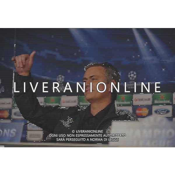 Jose Mourinho Manager during press conference at the Santiago Bernabeu Stadium Real Madrid 2012/13 Preview to tomorrow night\'s champions league match between Real Madrid Vs Manchester United 12/02/13 The Champions League Photo: Robin Parker Fotosports International AG ALDO LIVERANI S A S ONLY ITALY