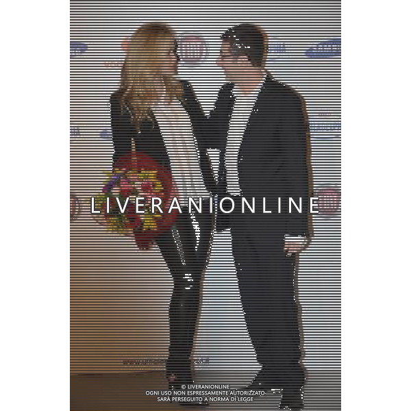63mo Festival della Canzone italiana di SanRemoa 13 febbraio 2013 nella foto Bar Rafaeli con Fabio Fazio ©Gazzaniga/AGENZIA ALDO LIVERANI SAS