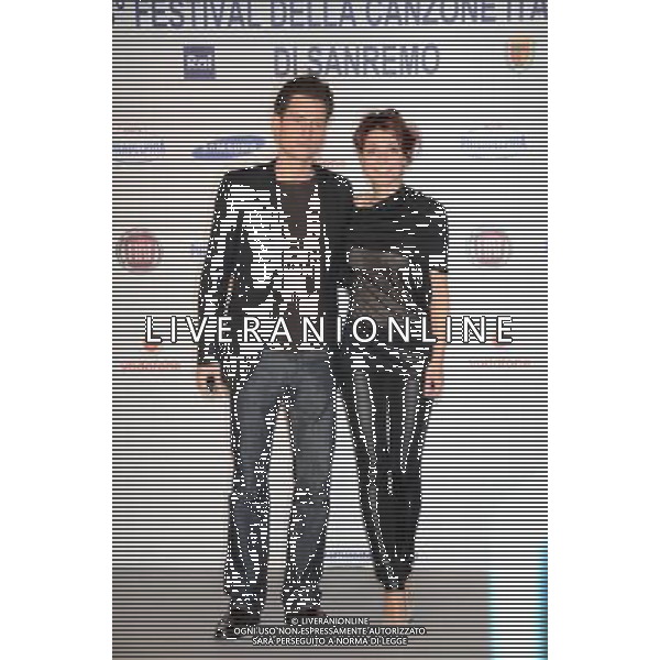 Simona Molinari con Peter Cincotti 63mo Festival della Canzone italiana di SanRemo 13 febbraio 2013 ©/AGENZIA ALDO LIVERANI SAS